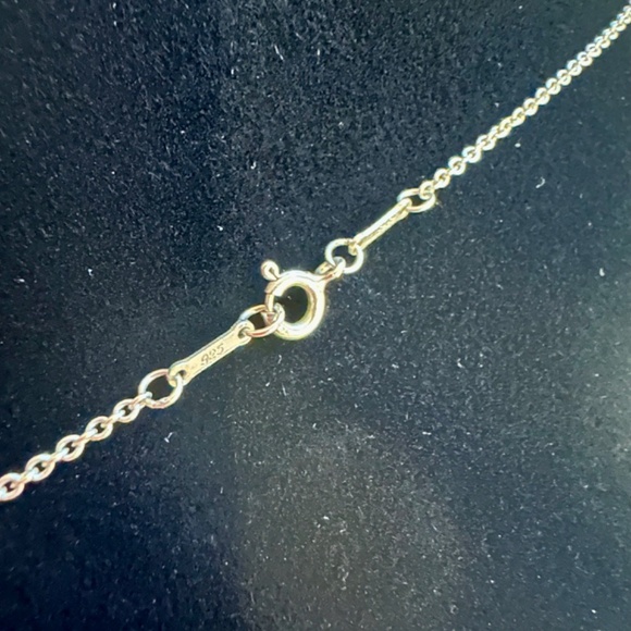 Authentic Tiffany & Co. Large Open Heart Long Pendant Necklace SS w/Dust Bag - Picture 6 of 6